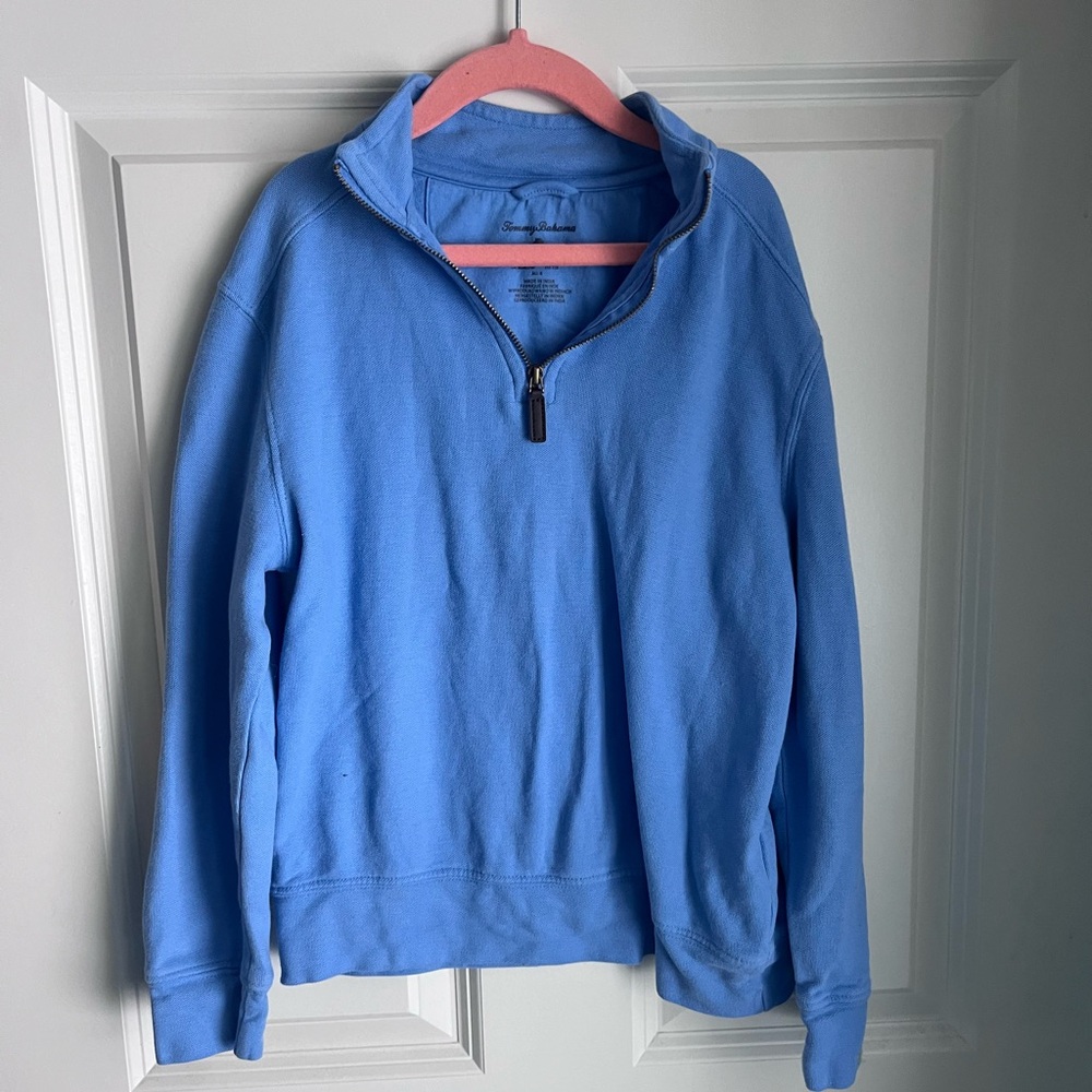 Tommy Bahama kids Sky Blue Zip-Up Sweater